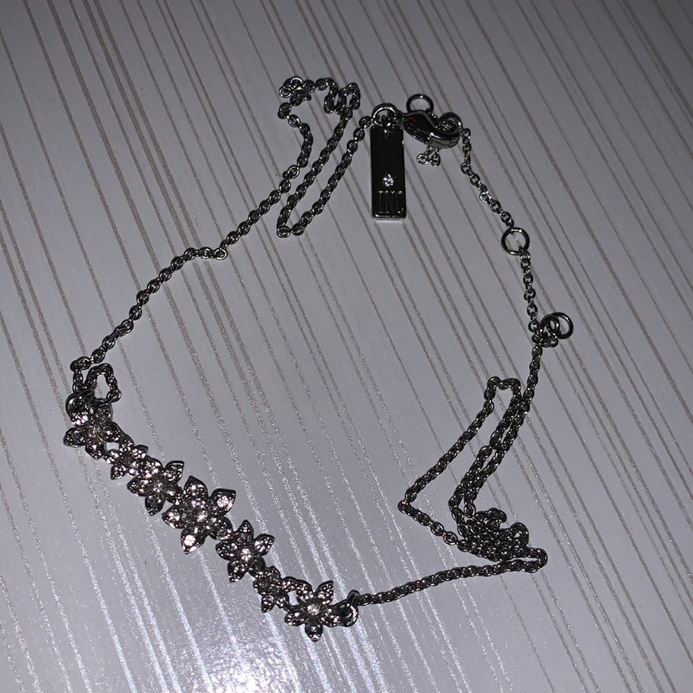 International Concepts INC Rhinestone Flower Necklace